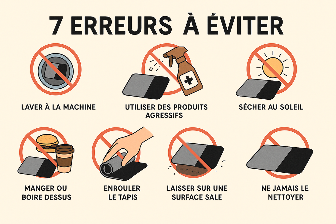 Les 7 erreurs à ne pas faire en entretenant son tapis de souris