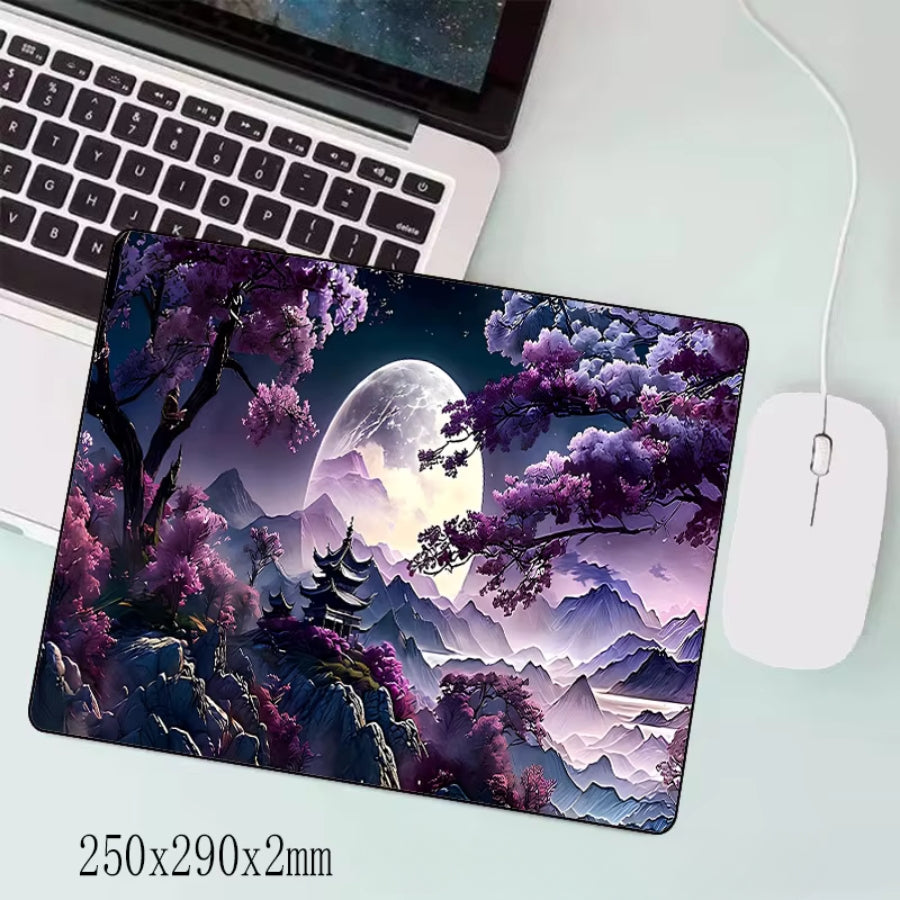 Tapis de souris XXL Gamer Temple Violet