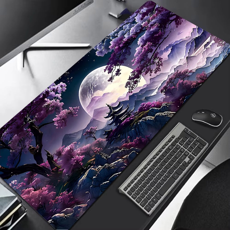 Tapis de souris XXL Gamer Temple Violet