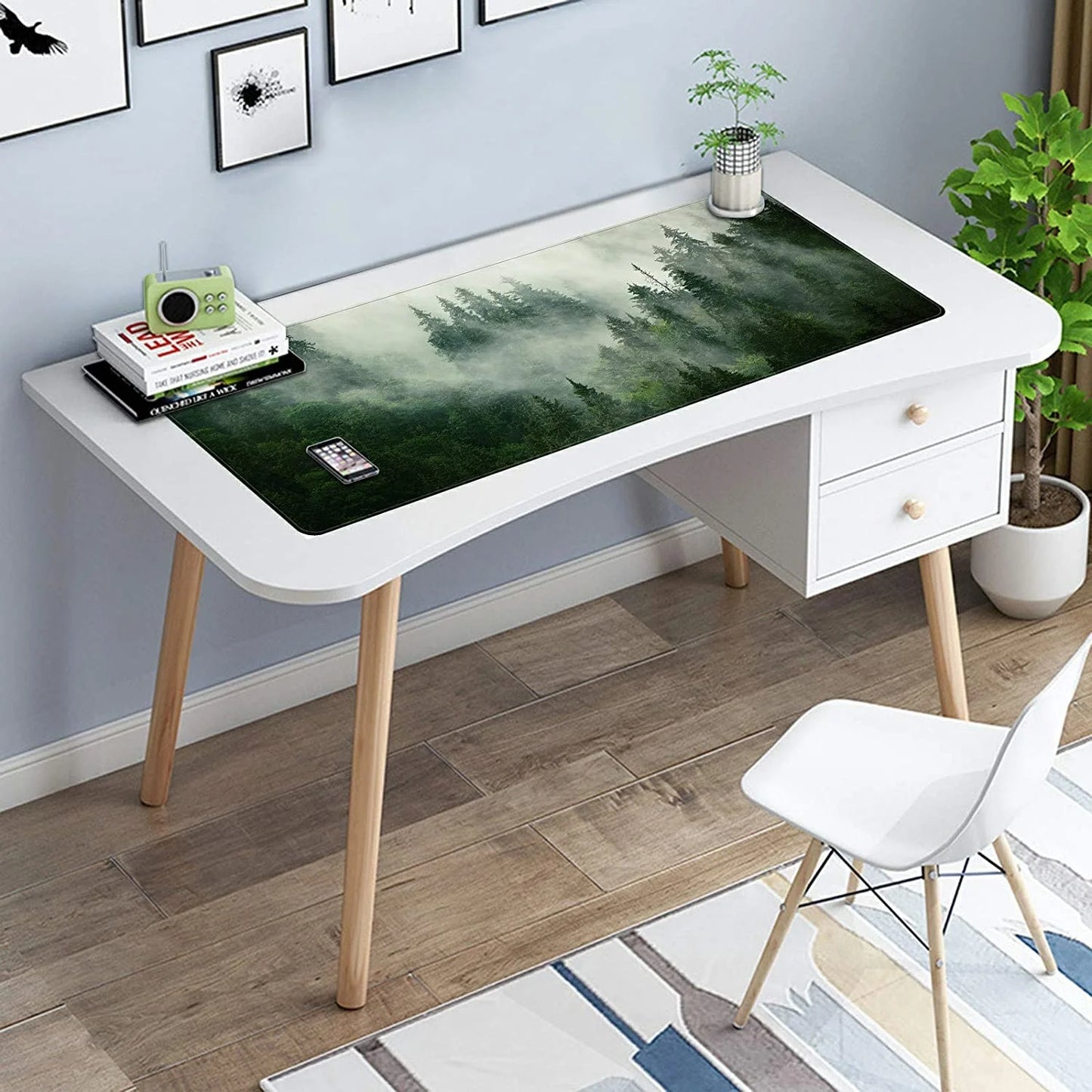 Tapis de souris XXL Vert Forêt