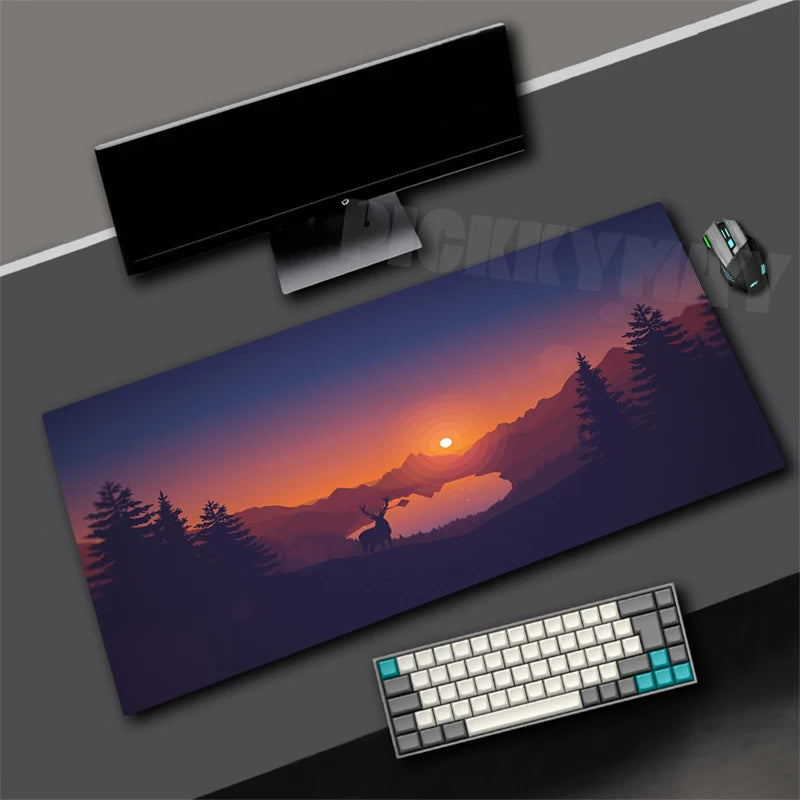 Tapis de souris XXL Gamer Sunset Violet