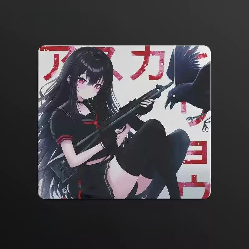 Tapis de souris en verre gamer Tokyo Huntress