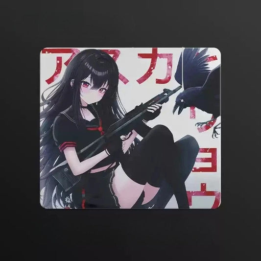 Tapis de souris en verre gamer Tokyo Huntress | Tapis de souris Store®