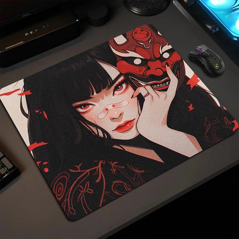 Tapis de souris gamer Guerrière du Masque Rouge