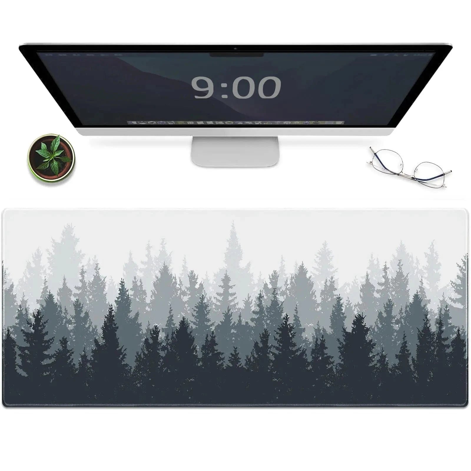 Tapis de souris XXL Gamer Forêt Blanche | Tapis de souris® 300X600X2MM