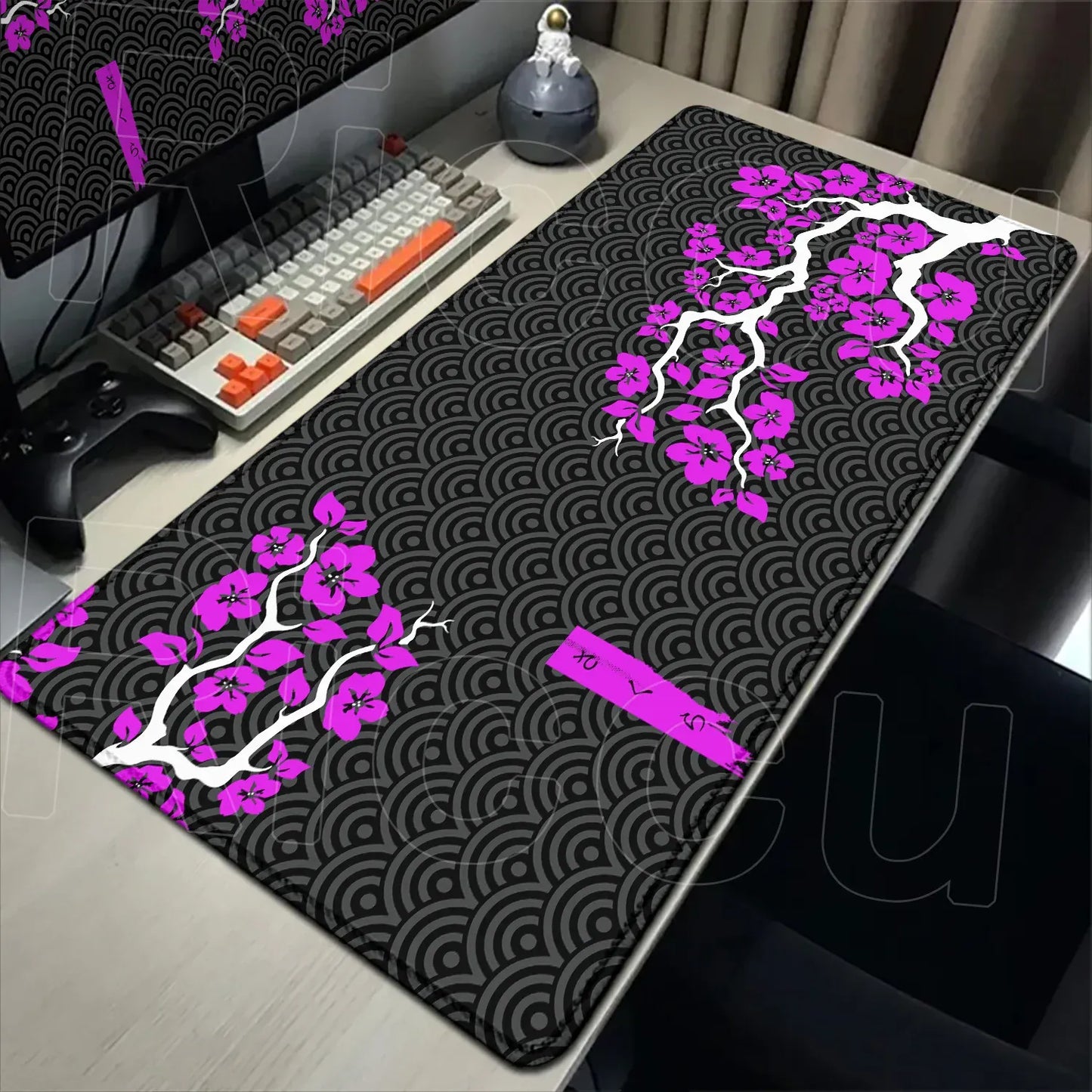 Tapis de souris XXL Gamer Sakura Violet Byzantin | Tapis de souris Store® 300x600x2mm