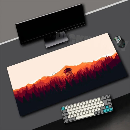 Tapis de souris XXL Gamer Sunset Orange | Tapis de souris Store® 400x900x3mm