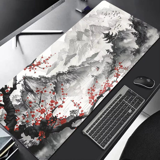 Tapis de souris XXL Gamer Temple Blanc | Tapis de souris®