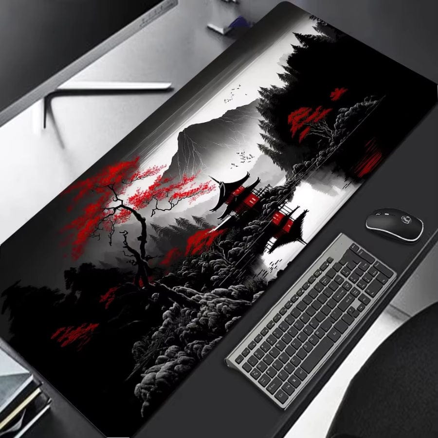 Tapis de souris XXL Gamer Temple Noir | Tapis de souris®