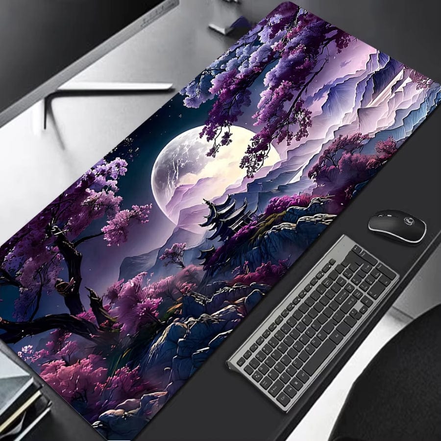 Tapis de souris XXL Gamer Temple Violet | Tapis de souris®