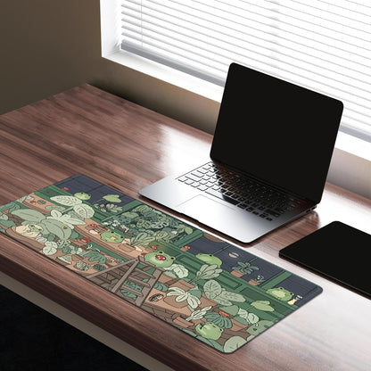 Tapis de souris XXL Vert Petite Grenouille