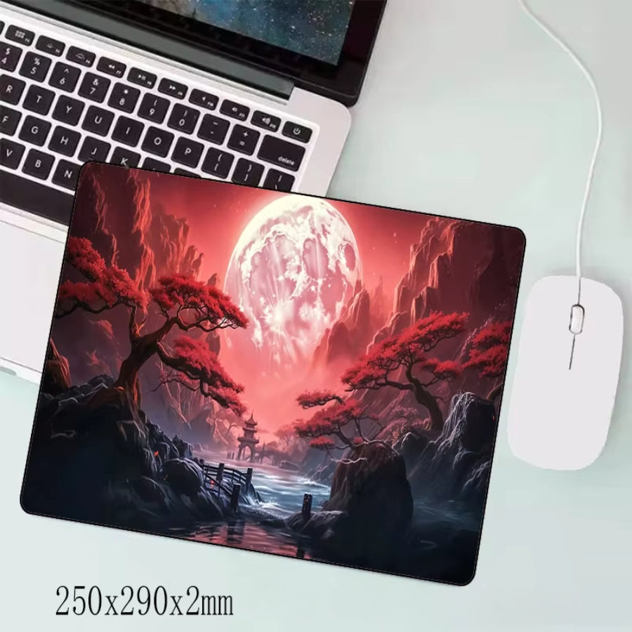 Tapis de souris XXL Gamer Temple Rouge