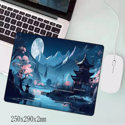 Tapis de souris XXL Gamer Temple Bleu