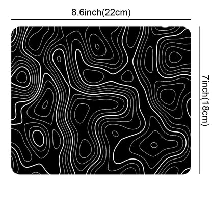 Tapis de souris XXL Gamer Noir Topographique