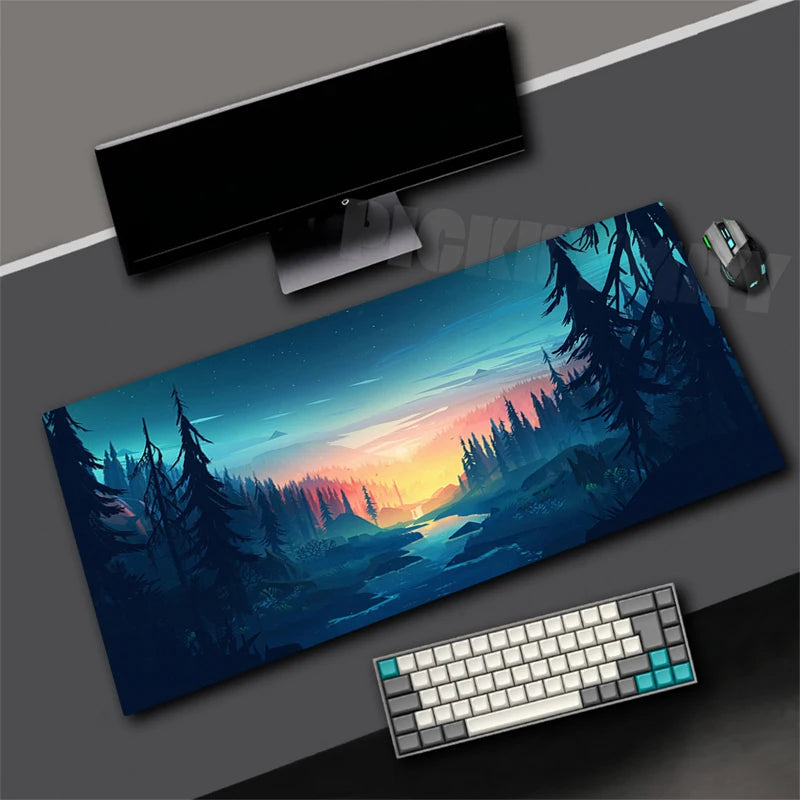 Tapis de souris XXL Gamer Sunset Bleu