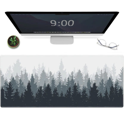Tapis de souris XXL Gamer Forêt Blanche