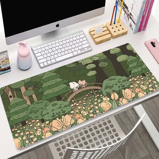 Tapis de souris XXL Vert Petit Pont