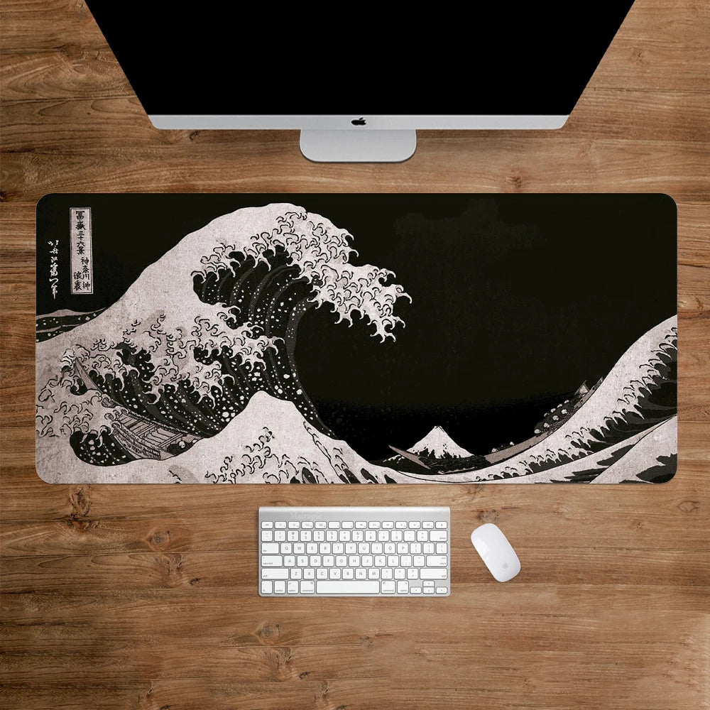 Tapis de souris XXL Vague Noir