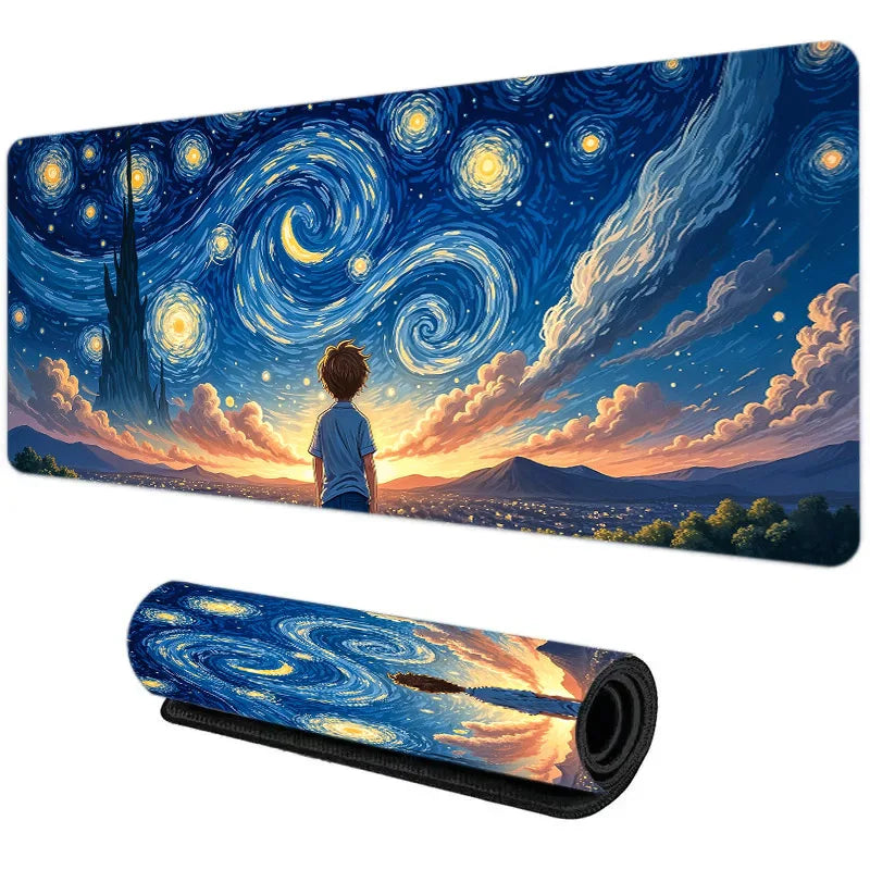 Tapis de souris XXL Garçon Nuit Étoilée