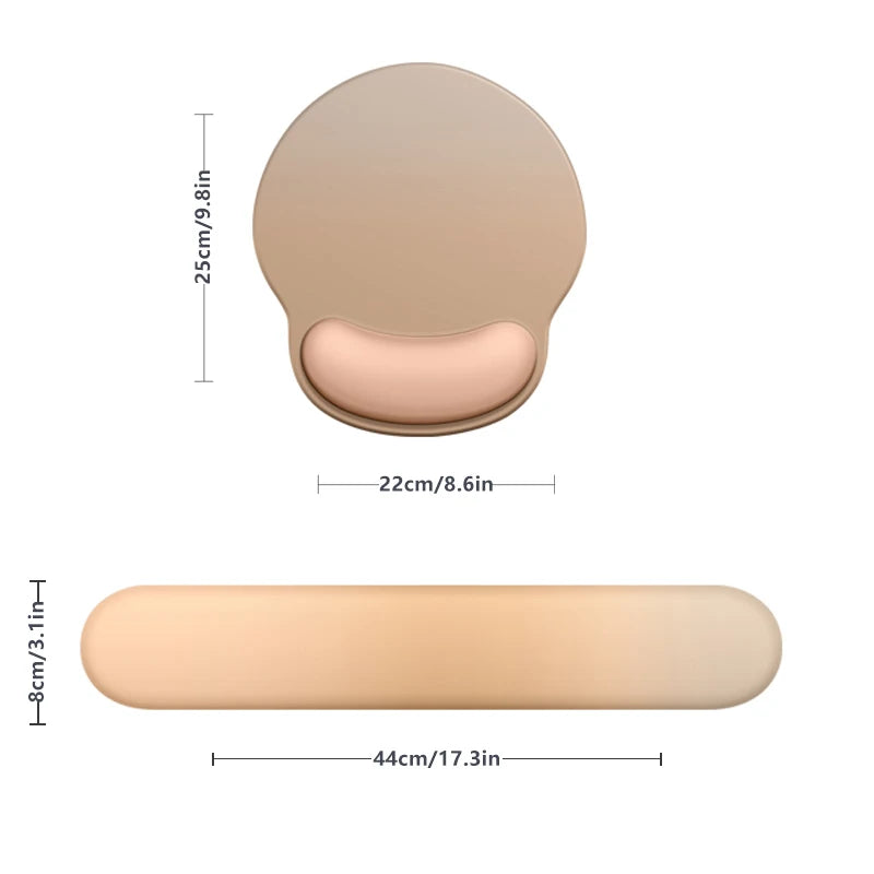Tapis de souris ergonomique + Clavier Orange