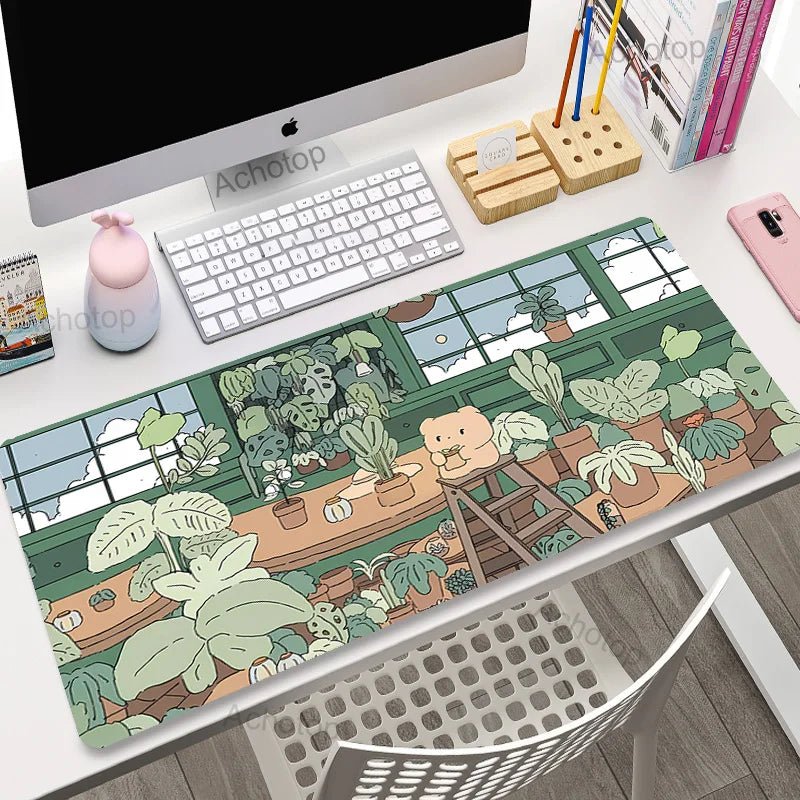 Tapis de souris XXL Vert Cochon