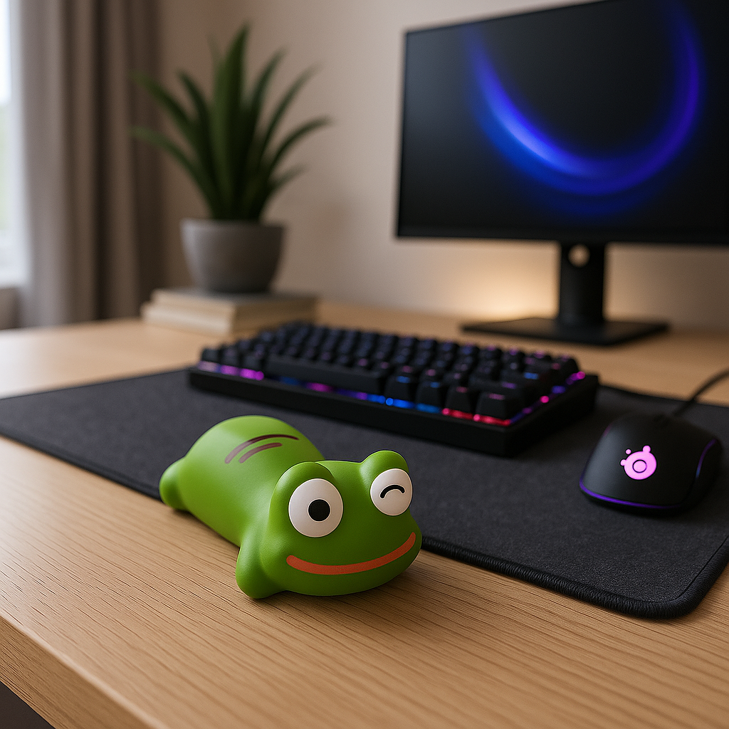 Tapis de souris ergonomique Grenouille