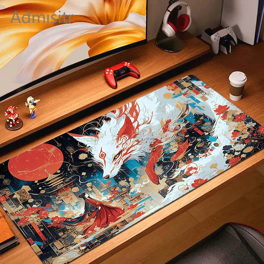 Tapis de souris XXL Gamer Esprit du Renard Temple