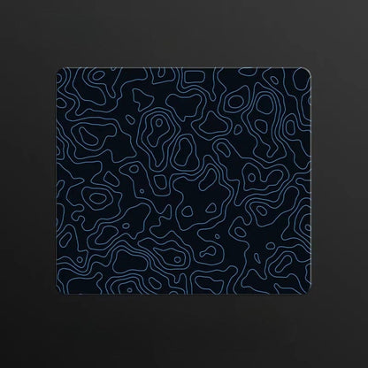 Tapis de souris en verre Bleu Topographique | Tapis de souris Store®