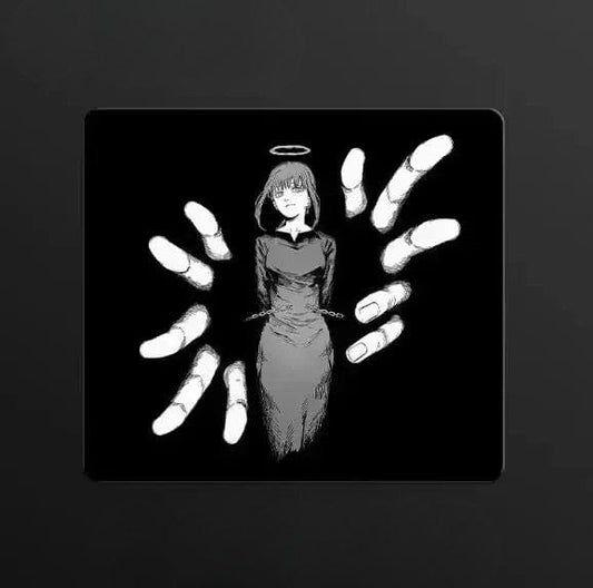 Tapis de souris en verre gamer Les Mains du Jugement