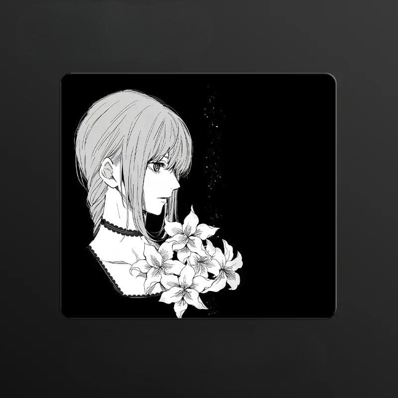 Tapis de souris en verre gamer Lys du Silence