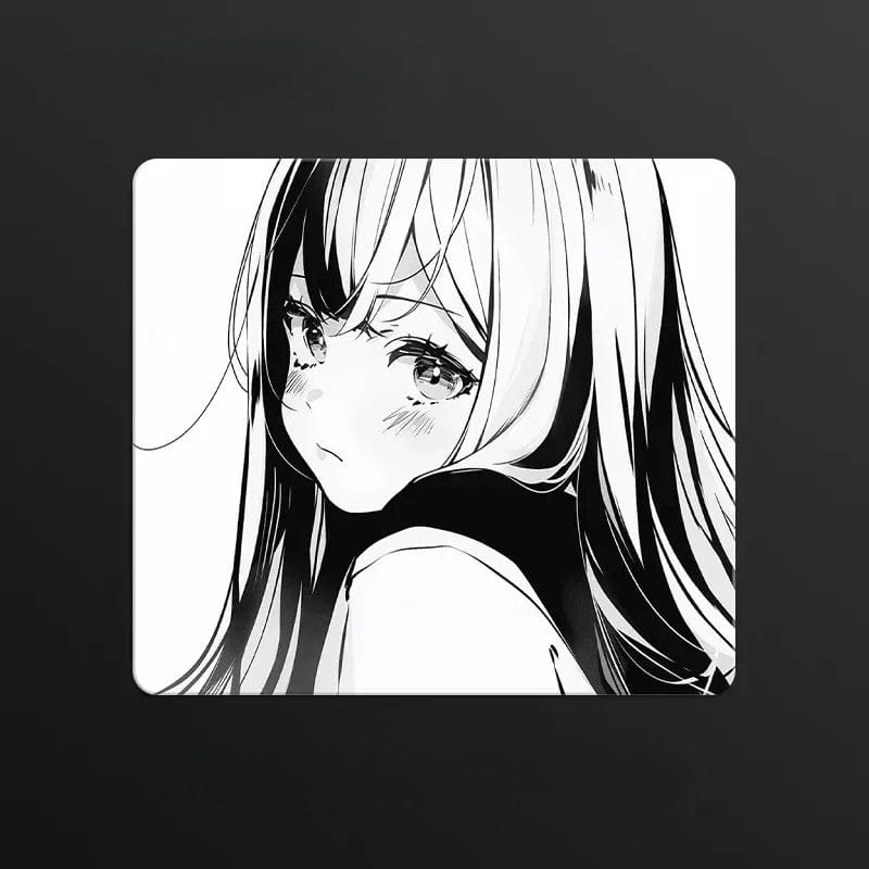 Tapis de souris en verre gamer Regard Mélancolique