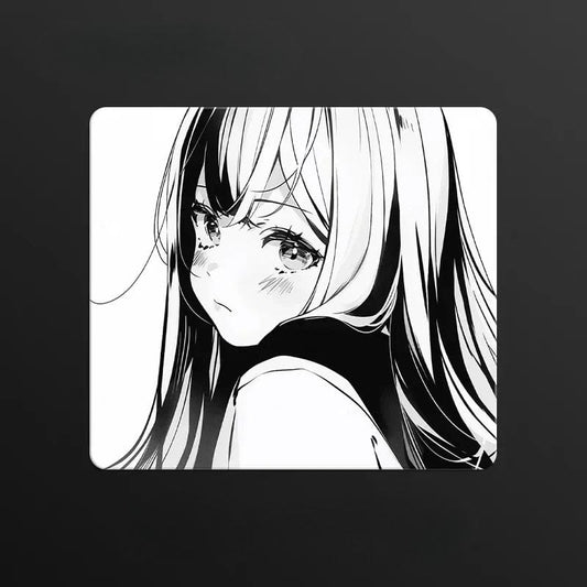 Tapis de souris en verre gamer Regard Mélancolique