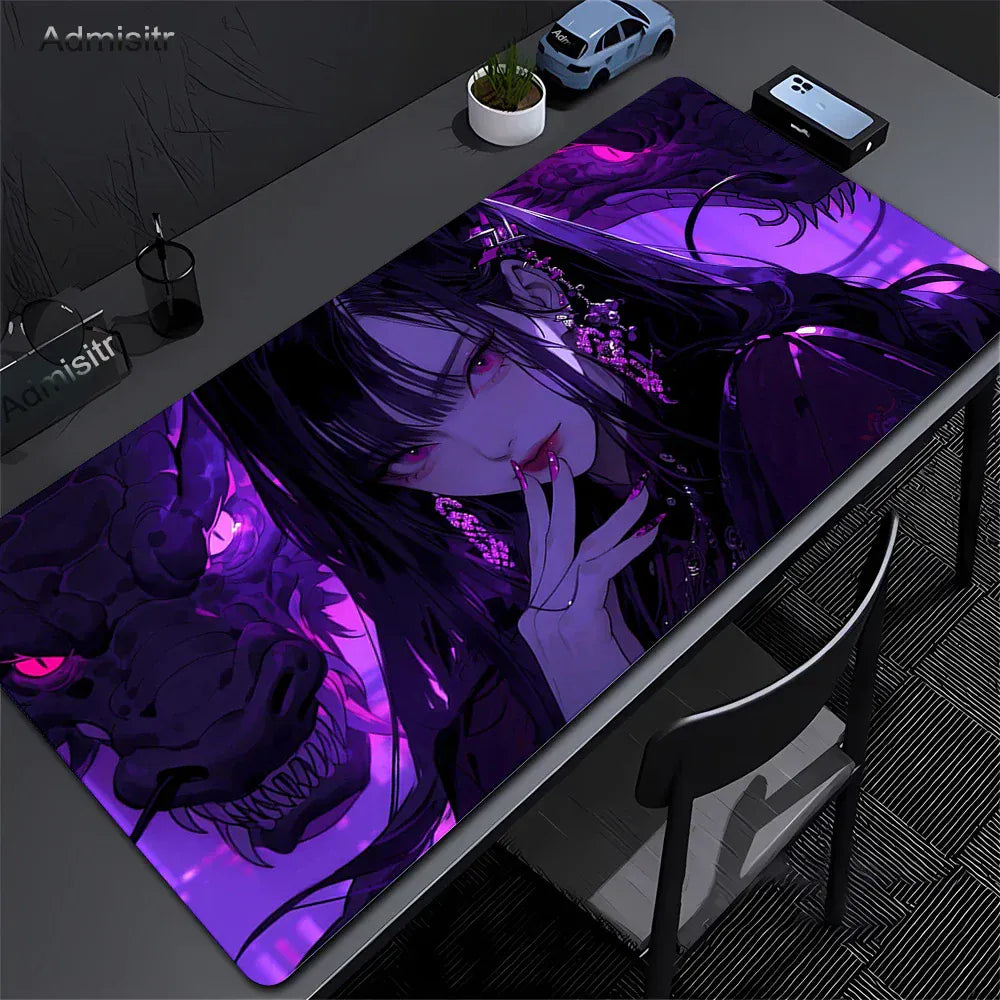 Tapis de souris XXL Gamer Dark Dragon Mistress | Tapis de souris Store® 60x30cm