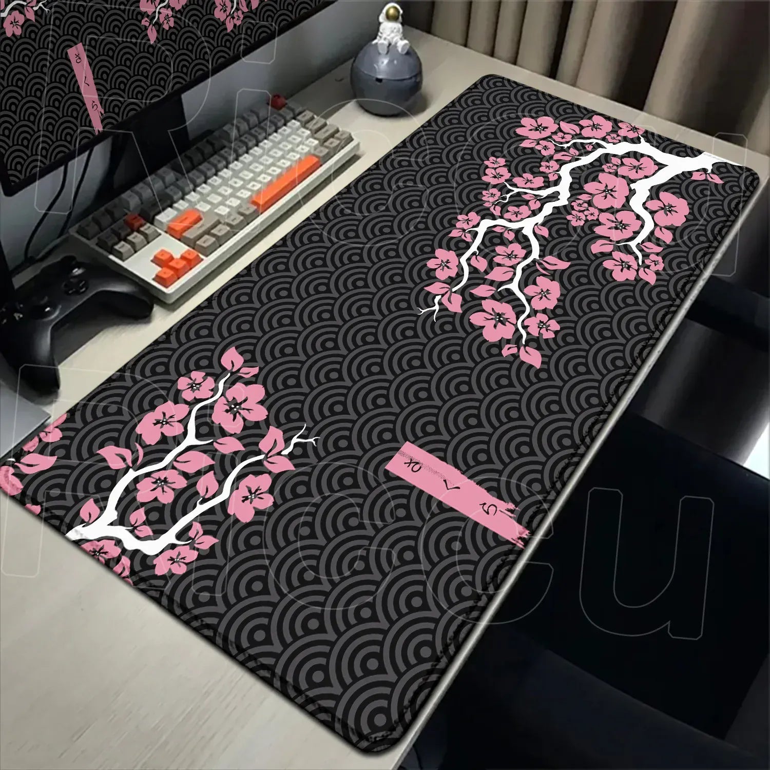 Tapis de souris XXL Gamer Sakura Rose | Tapis de souris Store® 300x600x2mm
