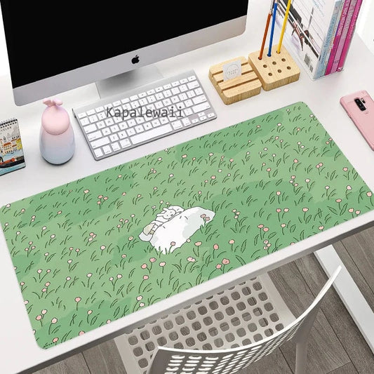 Tapis de souris XXL Vert Champ | Tapis de souris Store® 900x400x2mm