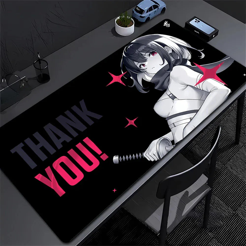 Tapis de souris XXL Yuki Thank You | Tapis de souris Store® 300X600X2MM